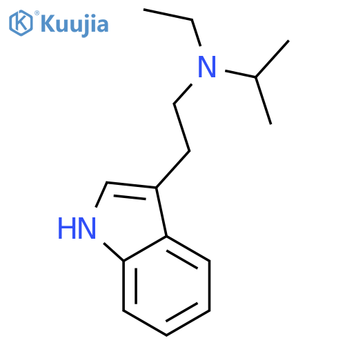 N-ethyl-N-[2-(1H-indol-3-yl)ethyl]propan-2-amine structure