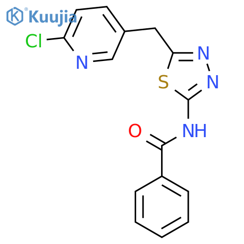Benzamide, N-[5-[(6-chloro-3-pyridinyl)methyl]-1,3,4-thiadiazol-2-yl]- structure