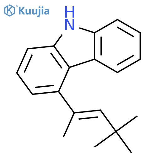 9H-Carbazole, 4-[(1E)-1,3,3-trimethyl-1-butenyl]- structure