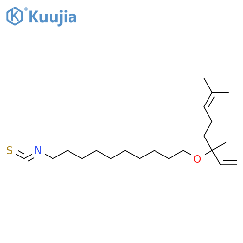 DECANE, 1-[(1-ETHENYL-1,5-DIMETHYL-4-HEXENYL)OXY]-10-ISOTHIOCYANATO- structure