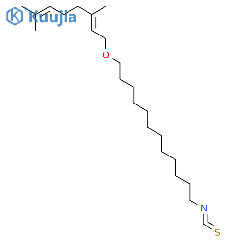 Dodecane, 1-[[(2E)-3,7-dimethyl-2,6-octadienyl]oxy]-12-isothiocyanato- structure