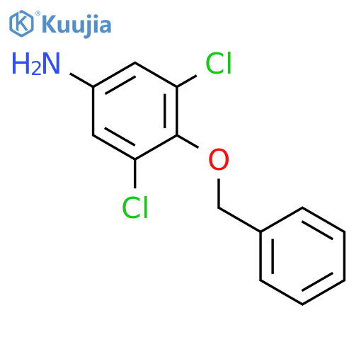 4-(benzyloxy)-3,5-dichloroaniline structure