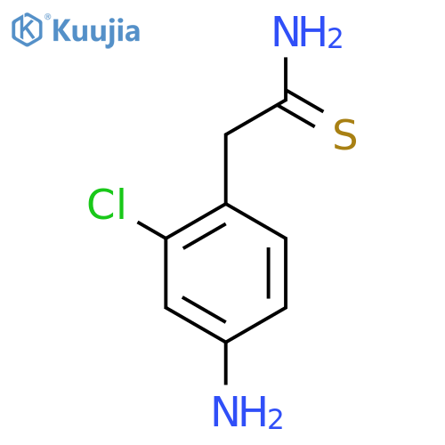 Benzeneethanethioamide, 4-amino-2-chloro- structure