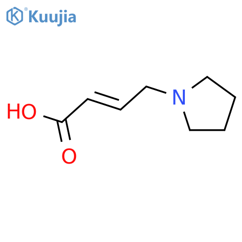 (E)-4-pyrrolidin-1-ylbut-2-enoic acid;hydrochloride structure
