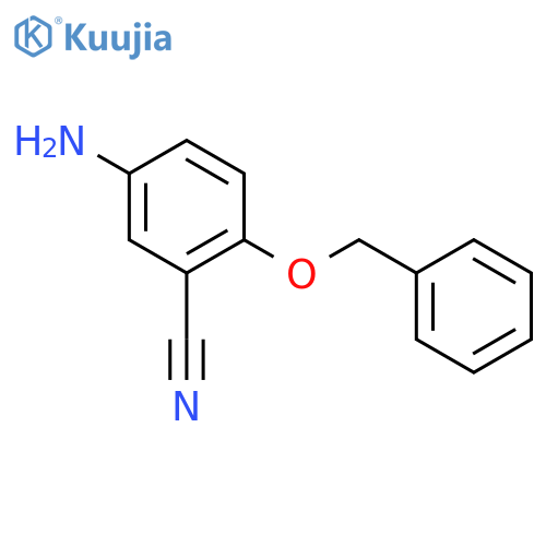 5-amino-2-(benzyloxy)benzonitrile structure