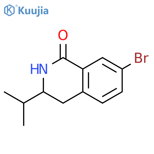 1(2H)-Isoquinolinone, 7-bromo-3,4-dihydro-3-(1-methylethyl)- structure