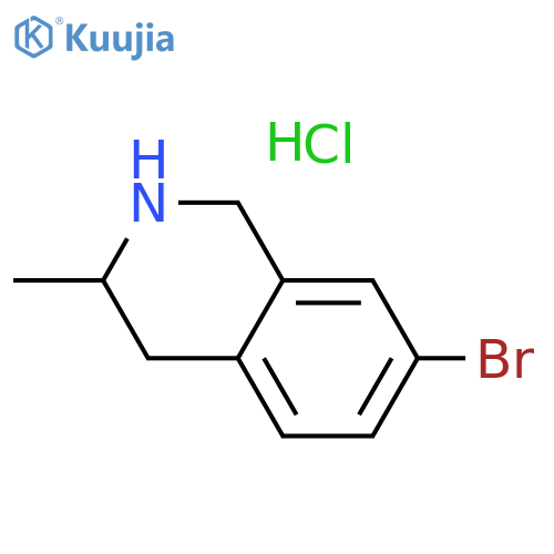 7-Bromo-3-methyl-1,2,3,4-tetrahydroisoquinoline hydrochloride structure