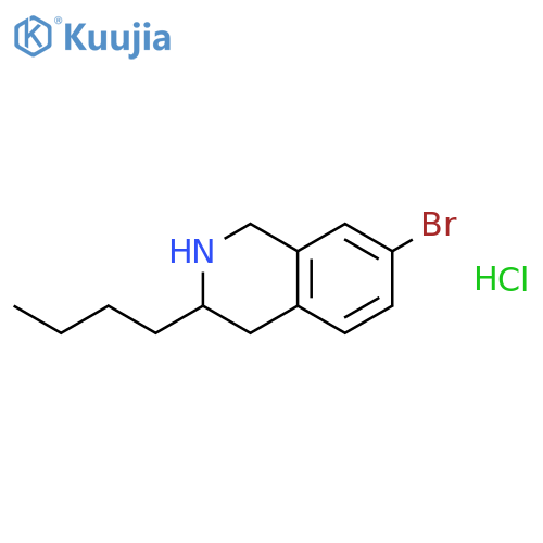 ISOQUINOLINE, 7-BROMO-3-BUTYL-1,2,3,4-TETRAHYDRO-, HYDROCHLORIDE structure