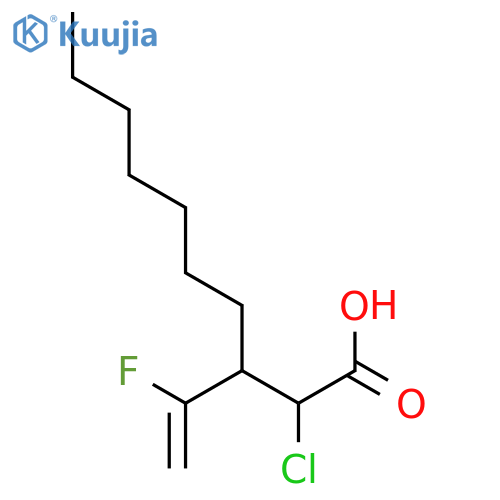 DECANOIC ACID, 2-CHLORO-3-(1-FLUOROETHENYL)- structure