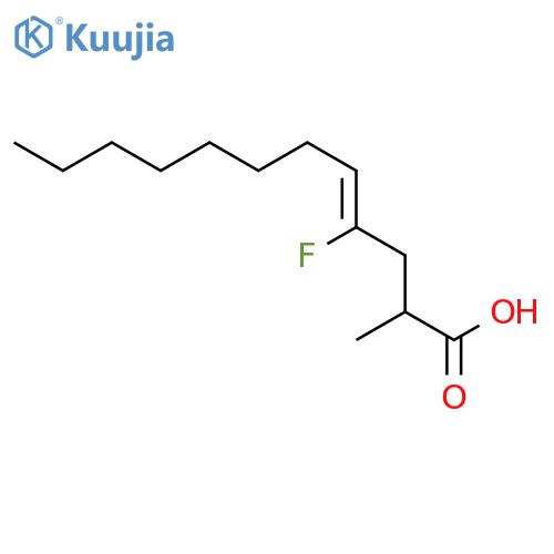 4-Dodecenoic acid, 4-fluoro-2-methyl-, (4Z)- structure