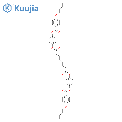 Octanedioic acid, bis[4-[(4-butoxybenzoyl)oxy]phenyl] ester structure