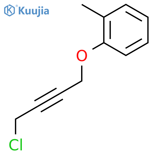 Benzene, 1-[(4-chloro-2-butynyl)oxy]-2-methyl- structure