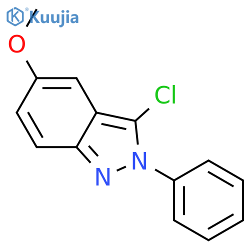 2H-Indazole, 3-chloro-5-methoxy-2-phenyl- structure