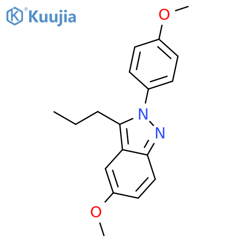 2H-Indazole, 5-methoxy-2-(4-methoxyphenyl)-3-propyl- structure