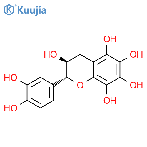 2H-1-Benzopyran-3,5,6,7,8-pentol,2-(3,4-dihydroxyphenyl)-3,4-dihydro-, (2R,3S)- structure