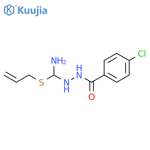 BENZOIC ACID, 4-CHLORO-, 2-[AMINO(2-PROPENYLTHIO)METHYL]HYDRAZIDE structure