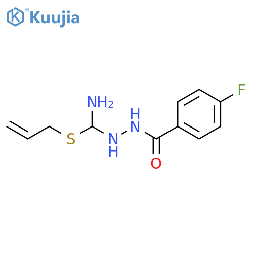 BENZOIC ACID, 4-FLUORO-, 2-[AMINO(2-PROPENYLTHIO)METHYL]HYDRAZIDE structure