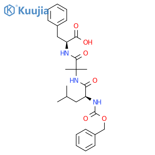 L-Phenylalanine, N-[(phenylmethoxy)carbonyl]-L-leucyl-2-methylalanyl- structure
