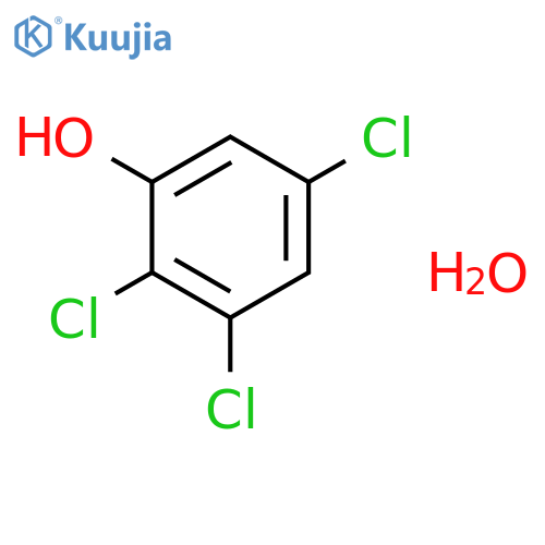 Phenol, 2,3,5-trichloro-, monohydrate structure