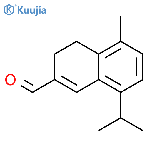 3,4-dihydro-5-methyl-8-isopropyl-2-naphthalenecarboxaldehyde structure