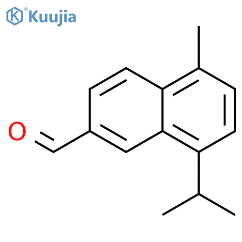 5-methyl-8-isopropyl-2-naphthalenecarboxaldehyde structure