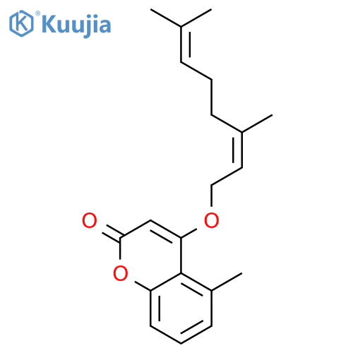 4-(geranyloxy)-5-methylcoumarin structure