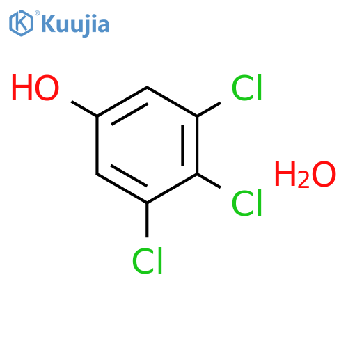 Phenol, 3,4,5-trichloro-, monohydrate structure