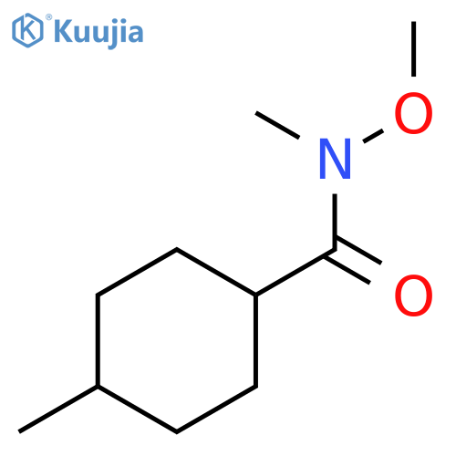 N-methoxy-N,4-dimethylcyclohexane-1-carboxamide structure