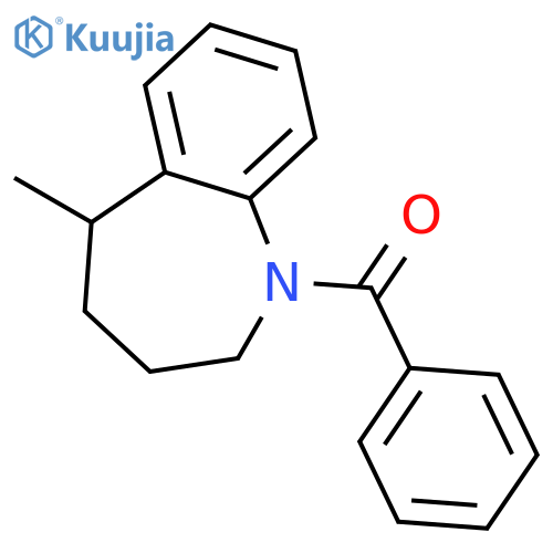 1H-1-BENZAZEPINE, 1-BENZOYL-2,3,4,5-TETRAHYDRO-5-METHYL- structure