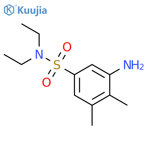 3-Amino-N,N-diethyl-4,5-dimethylbenzene-1-sulfonamide structure