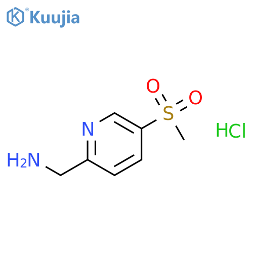 2-Pyridinemethanamine, 5-(methylsulfonyl)-, hydrochloride structure