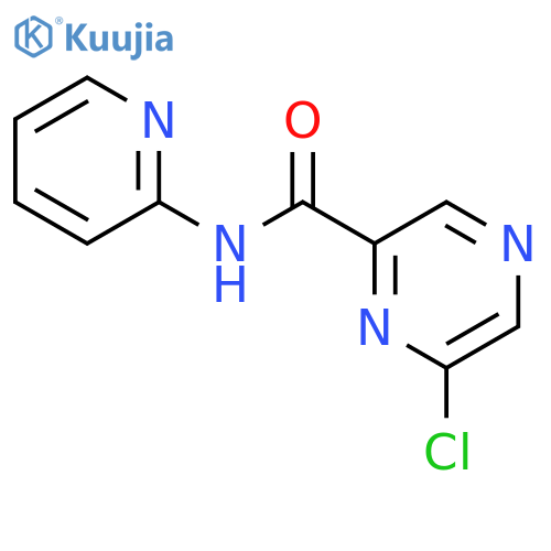 6-Chloro-N-(pyridin-2-yl)pyrazine-2-carboxamide structure