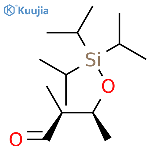 Butanal, 2-methyl-3-[[tris(1-methylethyl)silyl]oxy]-, (2S,3S)- structure
