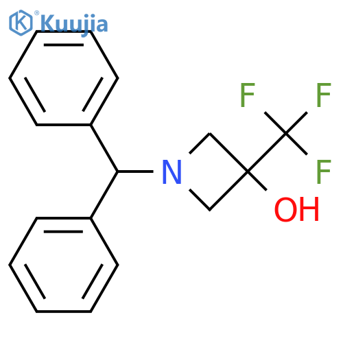 1-Benzhydryl-3-(trifluoromethyl)azetidin-3-ol structure