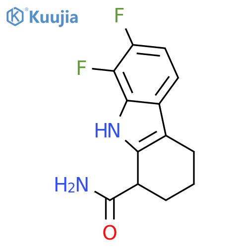 1H-CARBAZOLE-1-CARBOXAMIDE, 7,8-DIFLUORO-2,3,4,9-TETRAHYDRO- structure