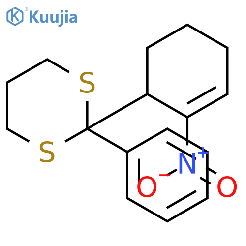 1,3-DITHIANE, 2-(2-NITRO-2-CYCLOHEXEN-1-YL)-2-PHENYL- structure