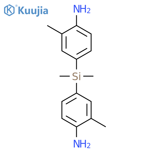 Benzenamine, 4,4'-(dimethylsilylene)bis[2-methyl- structure