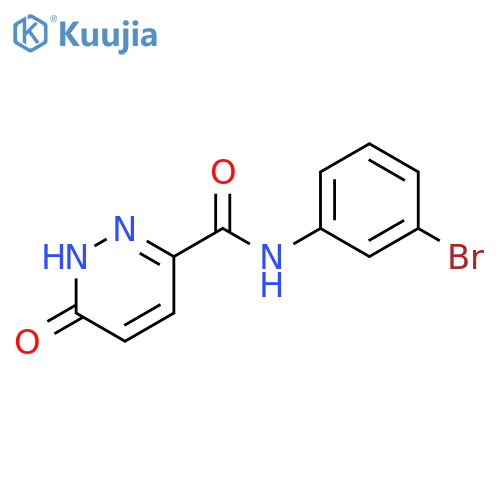 N-(3-bromophenyl)-6-oxo-1,6-dihydropyridazine-3-carboxamide structure