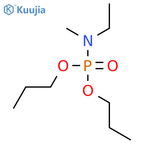 Phosphoramidic acid, ethylmethyl-, dipropyl ester structure