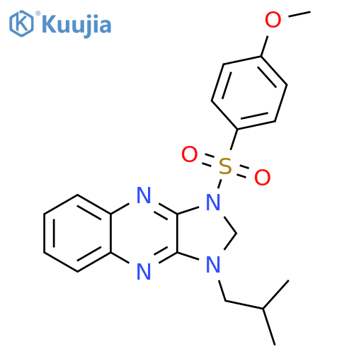 1-(4-methoxybenzenesulfonyl)-3-(2-methylpropyl)-1H,2H,3H-imidazo4,5-bquinoxaline structure