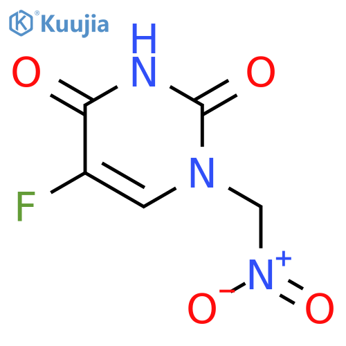 2,4(1H,3H)-Pyrimidinedione, 5-fluoro-1-(nitromethyl)- structure