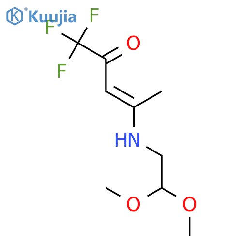3-Penten-2-one, 4-[(2,2-dimethoxyethyl)amino]-1,1,1-trifluoro- structure