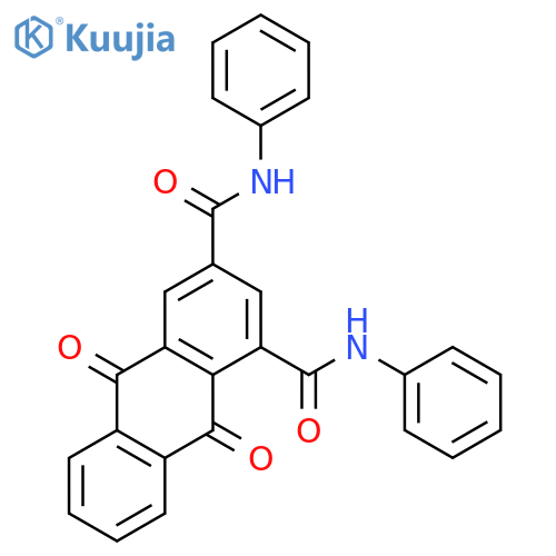 1,3-Anthracenedicarboxamide, 9,10-dihydro-9,10-dioxo-N,N'-diphenyl- structure