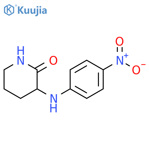 2-Piperidinone, 3-[(4-nitrophenyl)amino]- structure