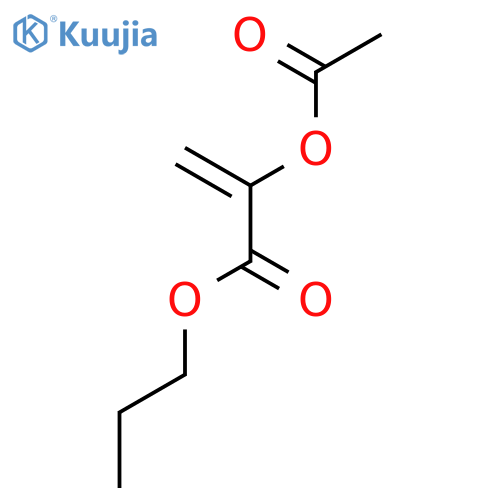 2-PROPENOIC ACID, 2-(ACETYLOXY)-, PROPYL ESTER structure