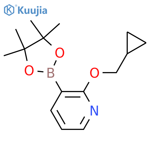 2-(Cyclopropylmethoxy)-3-(4,4,5,5-tetramethyl-1,3,2-dioxaborolan-2-yl)pyridine structure