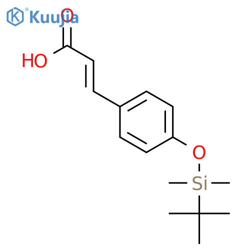 2-Propenoic acid, 3-[4-[[(1,1-dimethylethyl)dimethylsilyl]oxy]phenyl]- structure