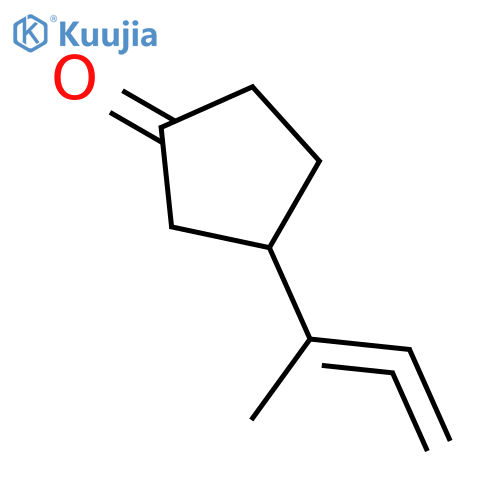 Cyclopentanone, 3-(1-methyl-1,2-propadienyl)- structure