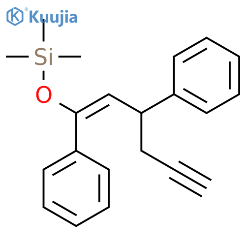 Silane, [(1,3-diphenyl-1-hexen-5-ynyl)oxy]trimethyl- structure