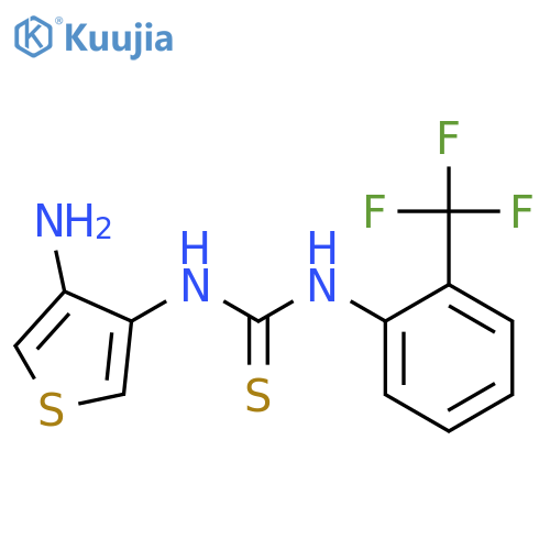 Thiourea, N-(4-amino-3-thienyl)-N'-[2-(trifluoromethyl)phenyl]- structure
